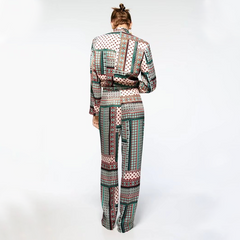 Exotic Style Long-sleeved Shirt and Bottom