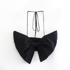 Bowknot Top and Ruffled Hem Skirt Two Piece Set Flaxmaker