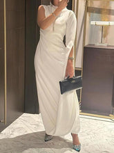 Solid Color Split-Side All-Match Flying Sleeves Maxi Dresses