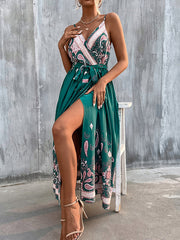 Bohemia Loose Backless V-Neck Dress