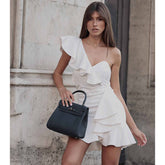 Off Shoulder Ruffle Mini Dress