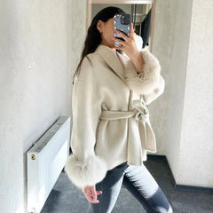 All Fur It Faux Fur Woolen Coat