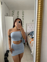 Beau Strapless Bodycon Set