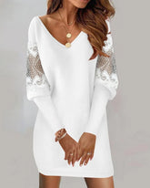 Casual Elegant Party Mini Lace Dress
