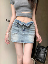 Denim Bodycon Y2k Streetwear Fashion Mini A Line Skirt