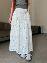 Polka Dot Vintage A line Sweet Long Skirt