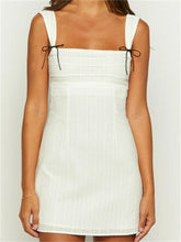 Retro Lace up Strap Sling Mini Dresses