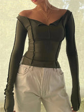 Casual Ruched Long Sleeve Spring Fall Slim Fit Pullovers Female T shirts