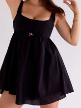 Chic Vintage Fairy Square Neck Aesthetic Mini Dresses