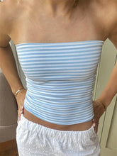 Cropped Tube Strapless Off Shoulder Backless Short Summer Party Club Striped/Solid Mini New Crop Top
