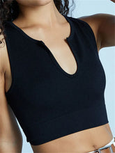 Summer Ribbed Casual Solid Color V neck Sleeveless Slim Fit Mini Vest Streetwear Club Crop Top