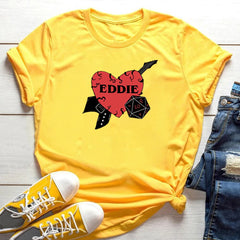 Red Heart Printed T shirt