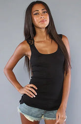 Sleeveless Lace Small Vest T Shirt