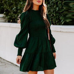 Fashion Sweet Design Female O Neck Party Dresses