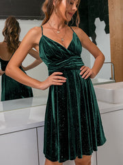 Fashion Women's Dress Summer V Neck Backless Sling Dress