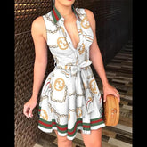 Floral Print Summer Beach Dress