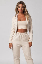 hoodie two piece set embroidered