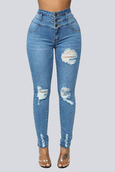 High Waist Stretch Jeans