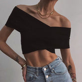 Slim Cross Crop Top