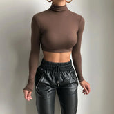 Estrella Turtleneck Crop Top