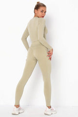 Beige Yoga Fitness Set