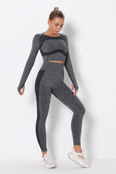 Dark gray Yoga Set
