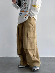 Green Cargo Y2K Hippie Kpop Harajuku Oversize Wide Leg Pant