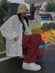 Punk Chain Cargo Harajuku Goth Plaid Pant