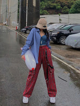 Punk Chain Cargo Harajuku Goth Plaid Pant