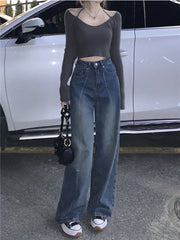 Baggy Y2K Streetwear Oversize Distressed Wide Leg Denim Pant