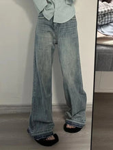 Blue Distressed Y2K Denim Harajuku Oversize Retro Loose Pant