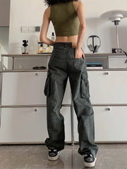 Y2K Japanese Style Vintage Gyaru Streetwear Oversize Wide Leg Harajuku Hippie Pant