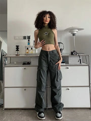 Y2K Japanese Style Vintage Gyaru Streetwear Oversize Wide Leg Harajuku Hippie Pant