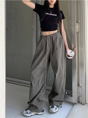 Y2K Vintage Cargo American Retro Baggy Sweatpants Oversized Kpop Hippie Pant