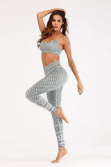 geometry pattern yoga suit