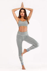 geometry pattern yoga suit