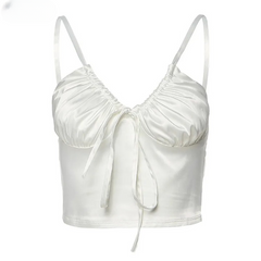 Hazel V Neck Pleated Cami Top