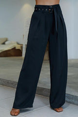 High Waist Belt Pants