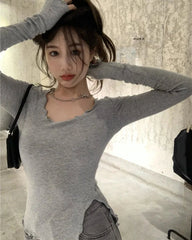 Lorette Irregular Hem Top