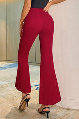 High Waist Flare Leg Pants