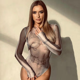 Pattern Print Bodysuit
