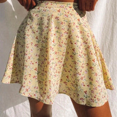 Nia Mini Floral Print Skirt