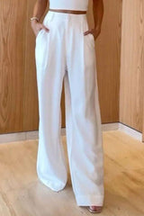 Halter top and wide leg pant set