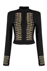 Black buttoned style jacket