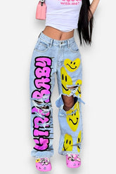 Denim Smilie Hoco Pants