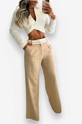Casual loose trousers suit