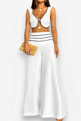 Casual short vest pant suit