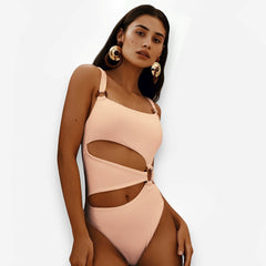 Front hollowed swimsuit