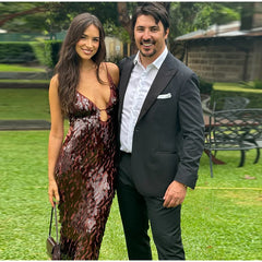 Sequined Slip Long Dress