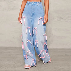 The Final Bow Down Wide Leg Jeans
